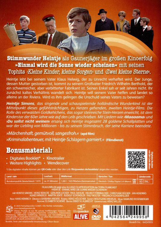 Produktbild: Heintje - Einmal wird die Sonne wieder scheinen (Neuauflage)