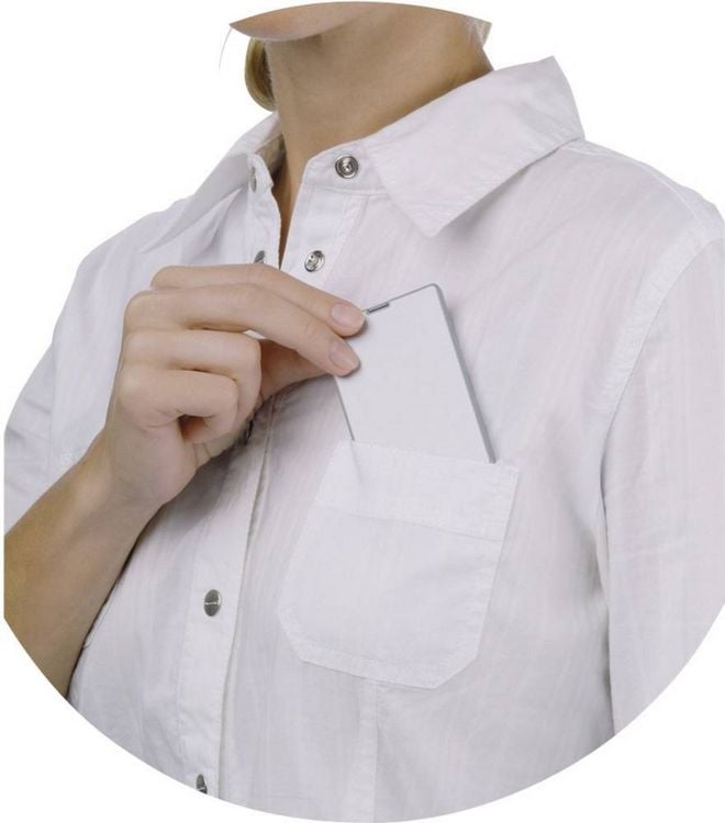 Produktbild: Eschenbach 152111 Easy Pocket Handlupe mit LED-Beleuchtung Vergr&ouml;&szlig;erungsfaktor: 3 x