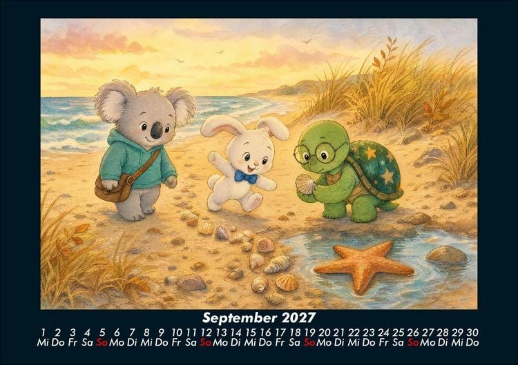 Produktbild: Seesterne und Muscheln 2027 Fotokalender DIN A5