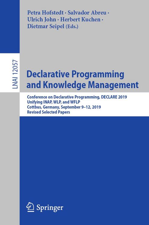 Produktbild: Declarative Programming and Knowledge Management