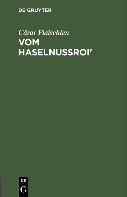 Produktbild: Vom Haselnussroi'