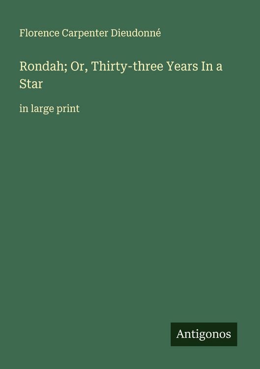 Produktbild: Rondah; Or, Thirty-three Years In a Star