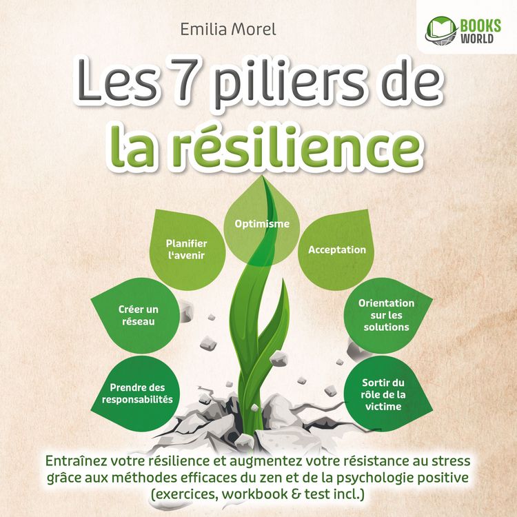 Produktbild: Les 7 piliers de la r&eacute;silience: Entra&icirc;nez votre r&eacute;silience et augmentez votre r&eacute;sistance au stress gr&acirc;ce aux m&eacute;thodes efficaces du zen et de la psychologie positive