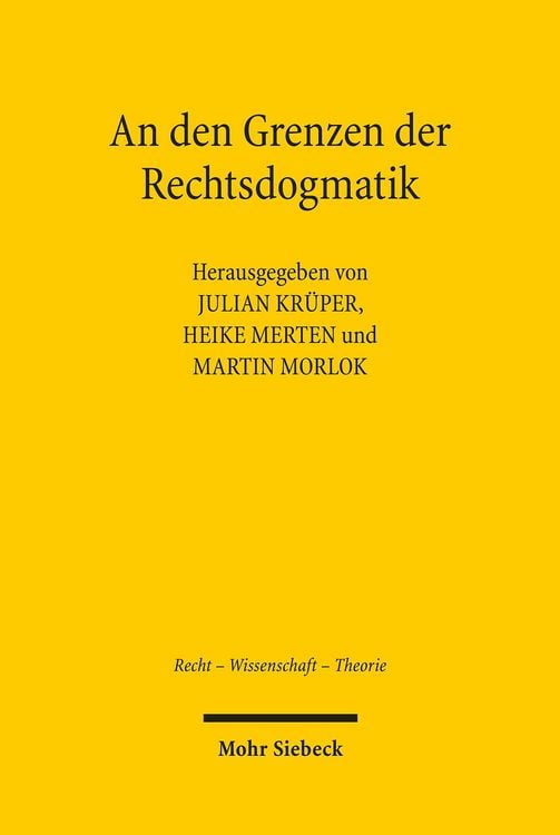 Produktbild: An den Grenzen der Rechtsdogmatik