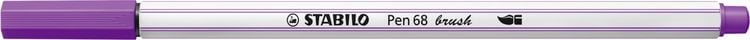 Produktbild: STABILO Premium-Filzstift mit Pinselspitze f&uuml;r variable Strichst&auml;rken -   Pen 68 brush - Einzelstift - lila