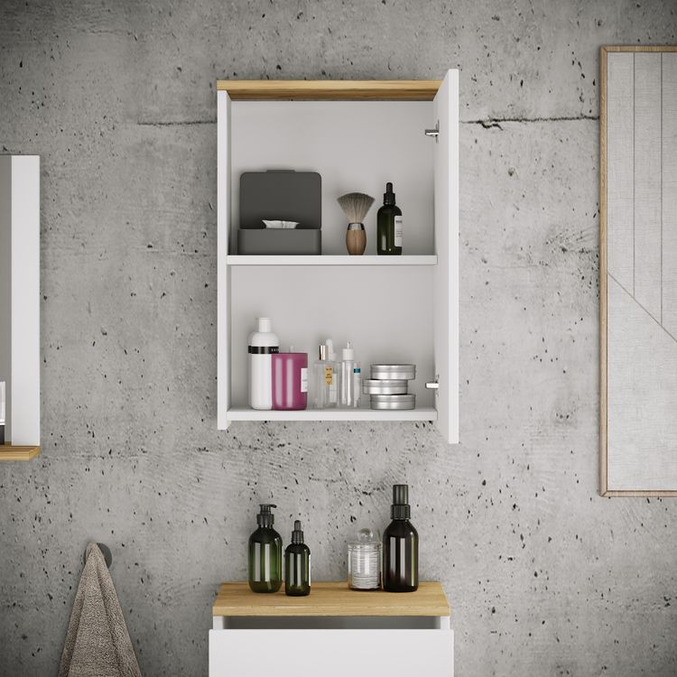 Produktbild: H&auml;ngeschrank Badregal Badm&ouml;bel Wandschrank Cosila