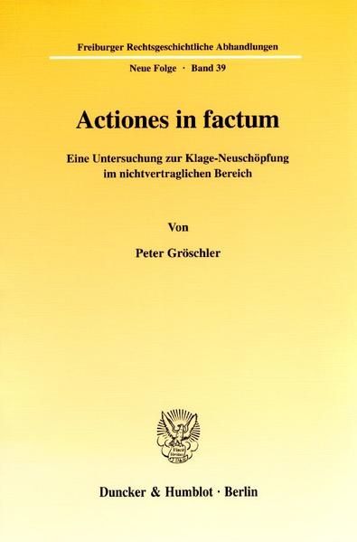 Produktbild: Actiones in factum.