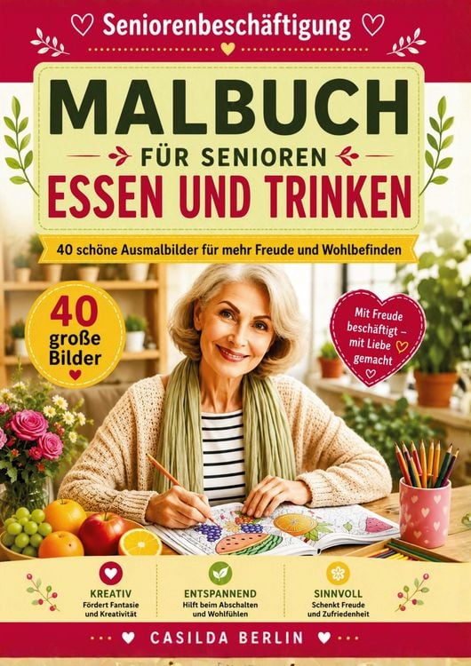 Produktbild: Malbuch f&uuml;r Senioren Essen und Trinken