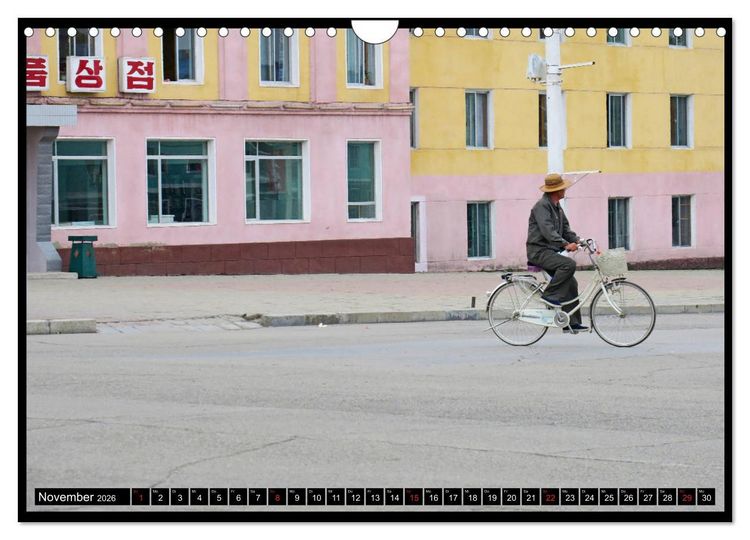 Produktbild: Nordkorea - Die gro&szlig;e Leere (Wandkalender 2026 DIN A4 quer), CALVENDO Monatskalender