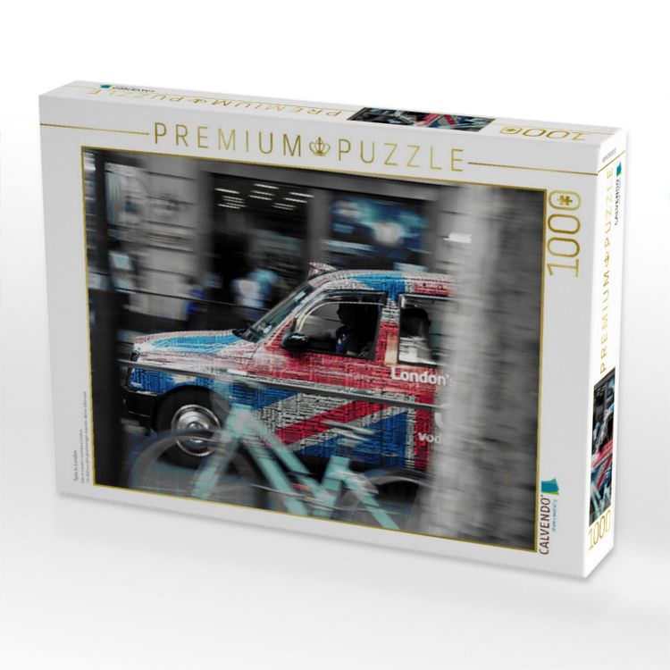 Produktbild: CALVENDO Puzzle Taxis in London | 1000 Teile Lege-Gr&ouml;&szlig;e 64x48cm Foto-Puzzle f&uuml;r gl&uuml;ckliche Stunden
