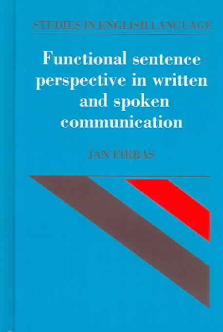 Produktbild: Functional Sentence Perspective in Written and Spoken Communication