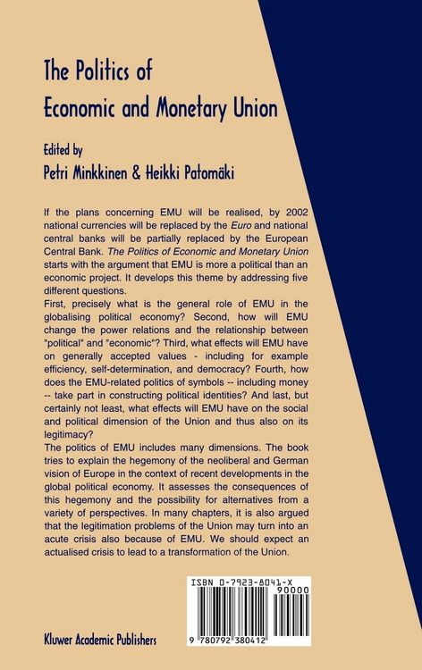 Produktbild: The Politics of Economic and Monetary Union