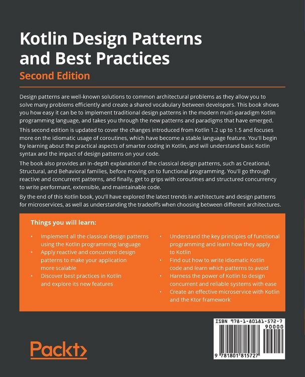 Produktbild: Kotlin Design Patterns and Best Practices - Second Edition