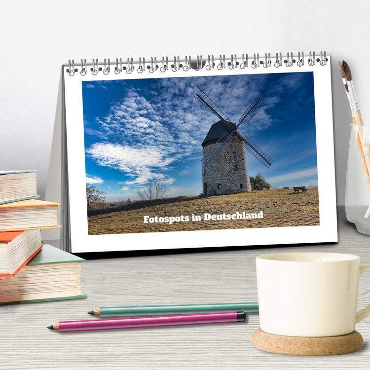 Produktbild: Fotospots in Deutschland (Tischkalender 2026 DIN A5 quer), CALVENDO Monatskalender