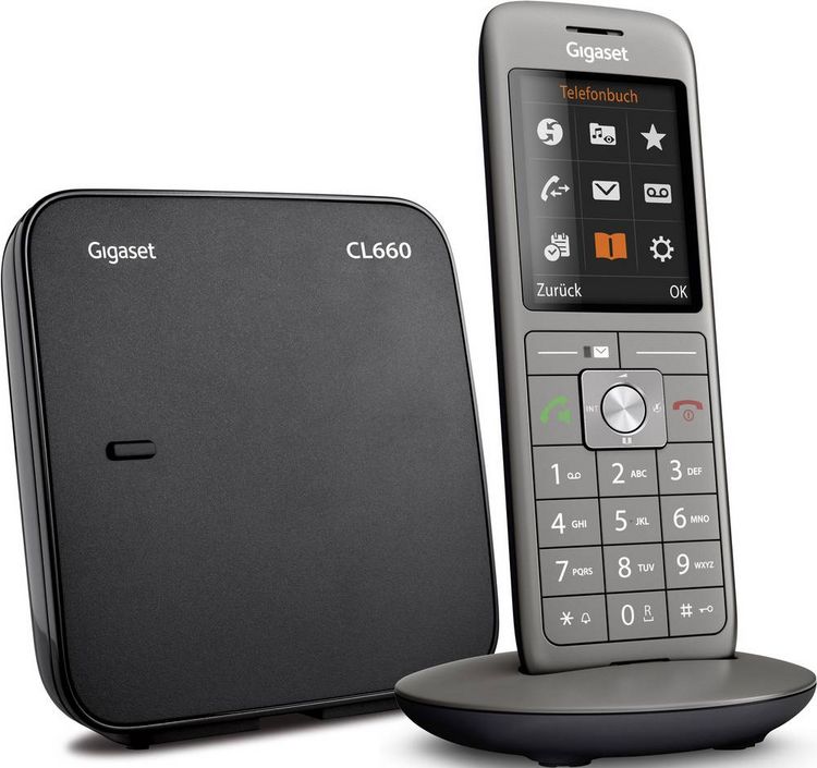 Produktbild: Gigaset CL660 DECT/GAP Schnurloses Telefon analog Anthrazit, Schwarz
