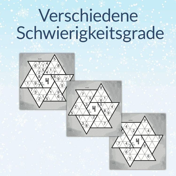 Produktbild: 24 DAYS R&Auml;TSELADVENTSKALENDER &ndash; Sternsudoku