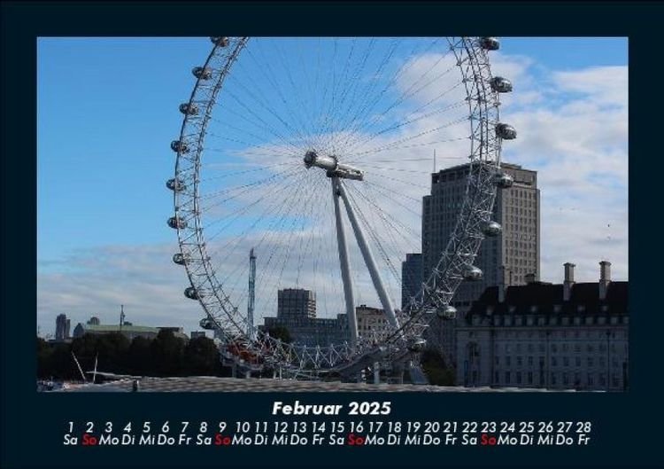 Produktbild: London 2025 Fotokalender DIN A5