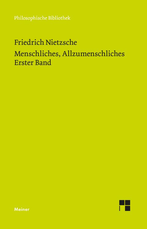 Produktbild: Menschliches, Allzumenschliches. Erster Band