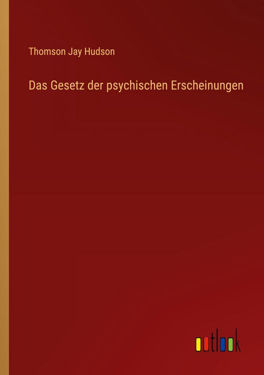 Produktbild: Das Gesetz der psychischen Erscheinungen