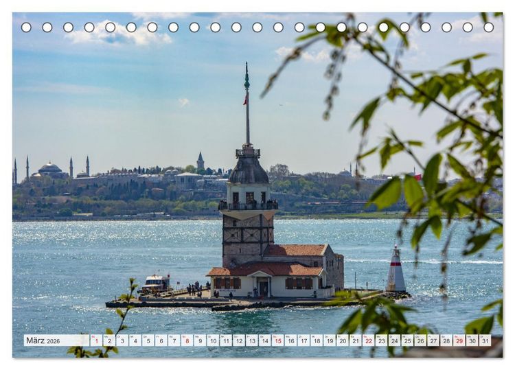 Produktbild: Istanbul - die quirlige Stadt auf zwei Kontinenten (Tischkalender 2026 DIN A5 quer), CALVENDO Monatskalender