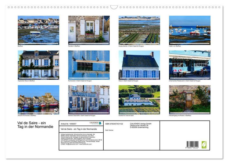 Produktbild: Val de Saire - ein Tag in der Normandie (Wandkalender 2026 DIN A2 quer), CALVENDO Monatskalender