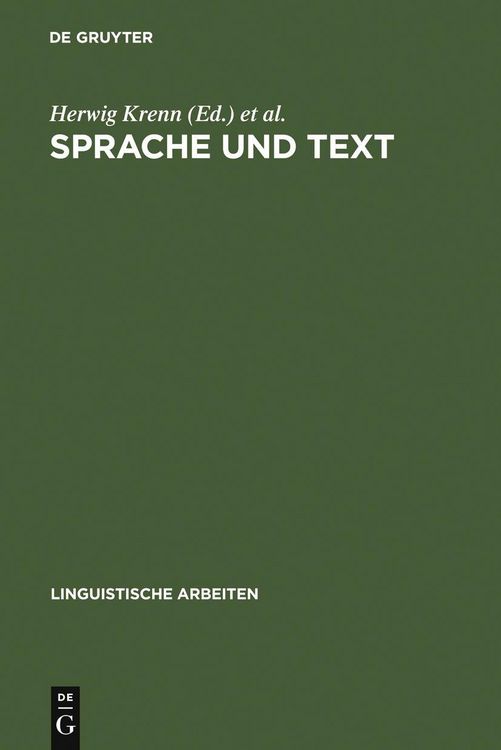 Produktbild: Sprache und Text
