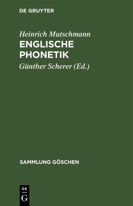Produktbild: Englische Phonetik