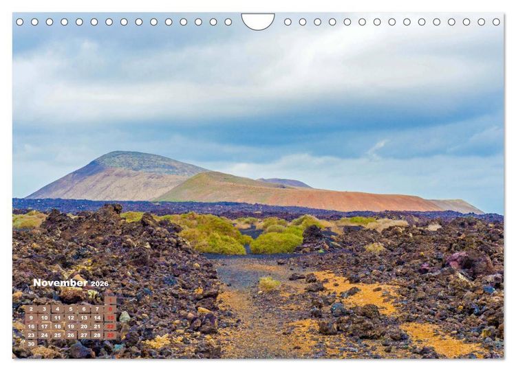 Produktbild: Lanzarote - Land der schwarzen Erde (Wandkalender 2026 DIN A4 quer), CALVENDO Monatskalender
