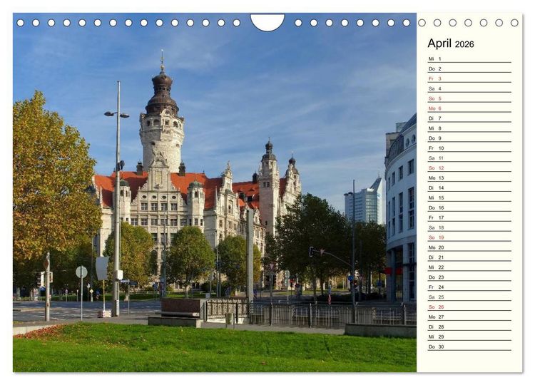 Produktbild: Reise durch Leipzig (Wandkalender 2026 DIN A4 quer), CALVENDO Monatskalender