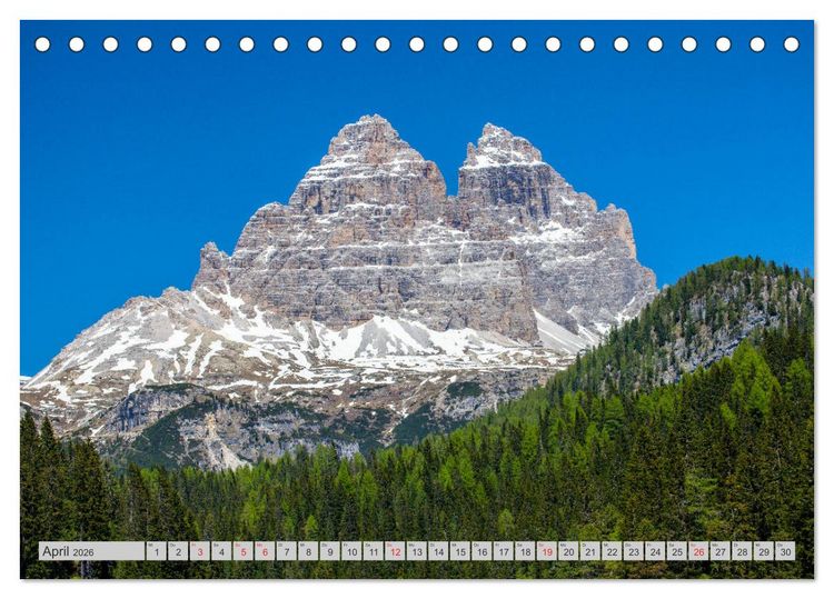 Produktbild: Meine Dolomiten Berge (Tischkalender 2026 DIN A5 quer), CALVENDO Monatskalender