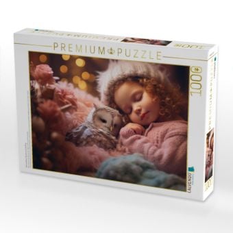 Produktbild: CALVENDO Puzzle Sternenklare Tr&auml;ume im Eulenflug | 1000 Teile Lege-Gr&ouml;&szlig;e 64x48cm Foto-Puzzle f&uuml;r gl&uuml;ckliche Stunden