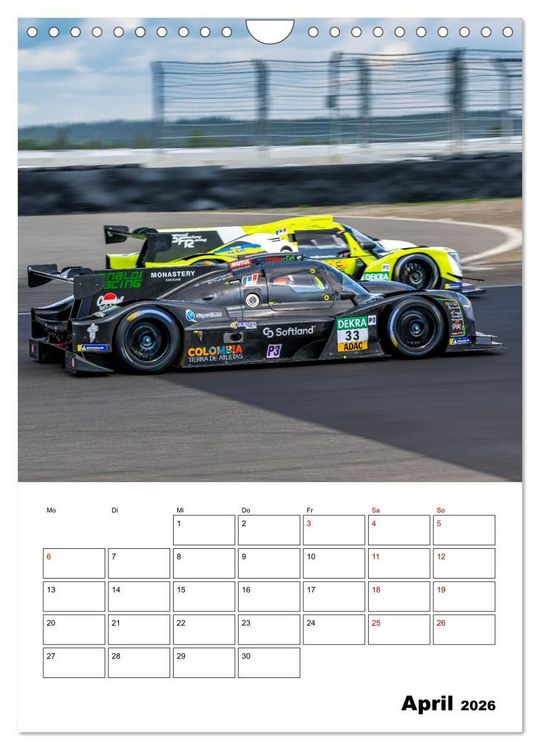 Produktbild: PROTOTYPE RACING am N&uuml;rburgring (Wandkalender 2026 DIN A4 hoch), CALVENDO Monatskalender