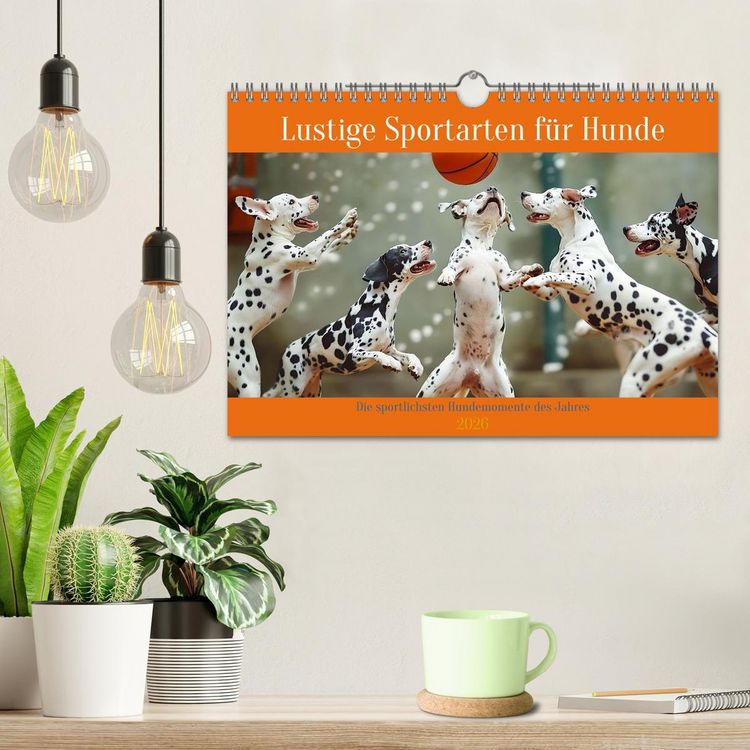 Produktbild: Lustige Sportarten f&uuml;r Hunde (Wandkalender 2026 DIN A4 quer), CALVENDO Monatskalender