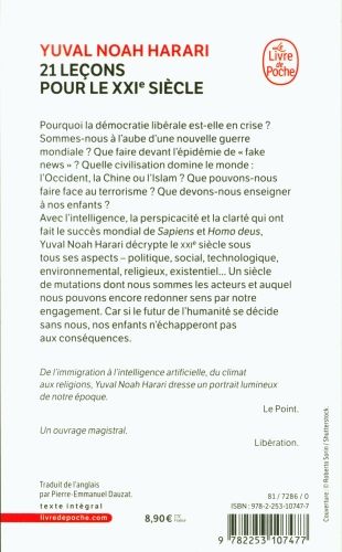 Produktbild: 21 Le&ccedil;ons pour le XXI&egrave;me si&egrave;cle