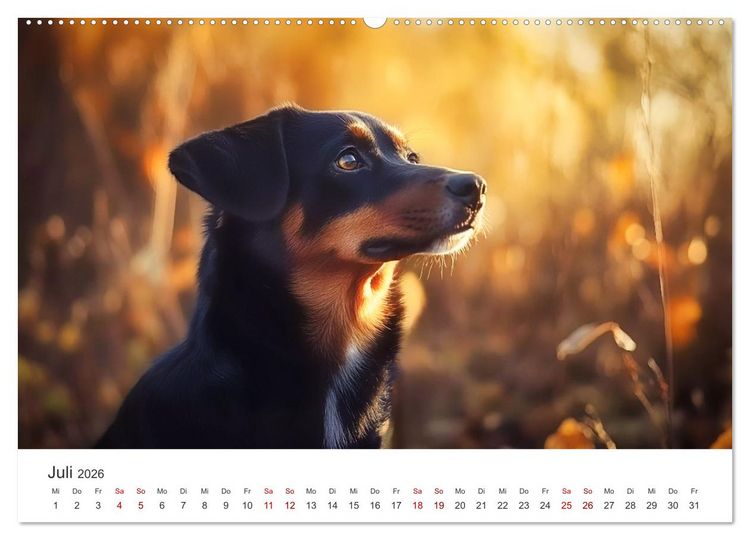 Produktbild: Wundert&uuml;te auf vier Pfoten - Mischlingshunde mit Charme (Wandkalender 2026 DIN A2 quer), CALVENDO Monatskalender