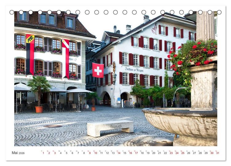 Produktbild: Malerisches Thun (Tischkalender 2026 DIN A5 quer), CALVENDO Monatskalender
