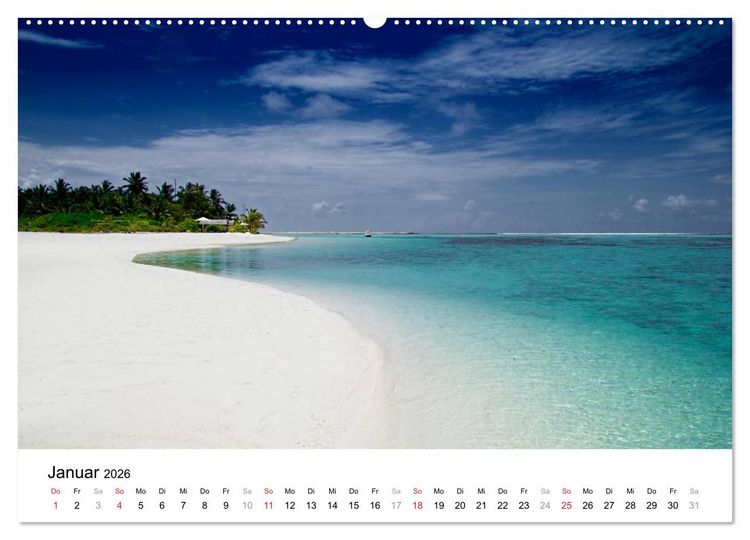 Produktbild: Malediven &ndash; Das Paradies im Indischen Ozean III (Wandkalender 2026 DIN A2 quer), CALVENDO Monatskalender