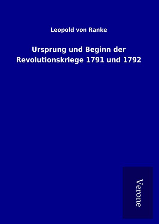 Produktbild: Ursprung und Beginn der Revolutionskriege 1791 und 1792