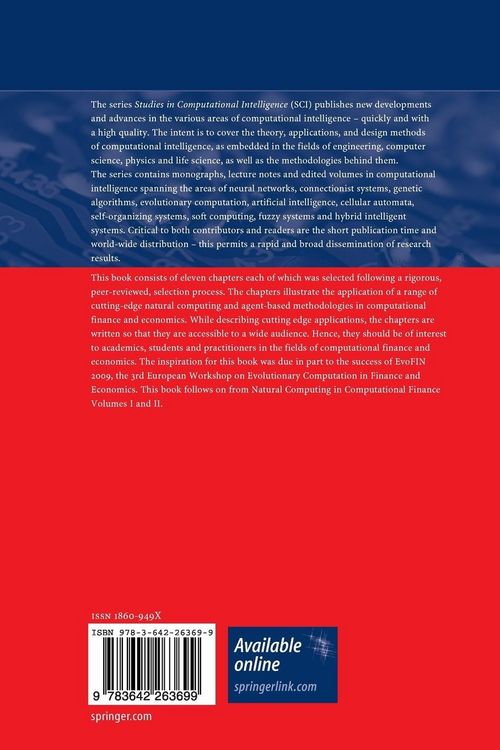 Produktbild: Natural Computing in Computational Finance