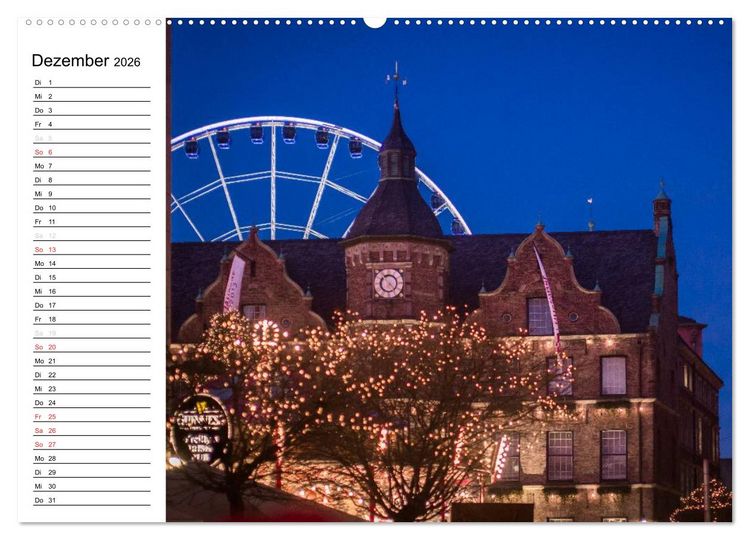 Produktbild: D&uuml;sseldorf - Impressionen (hochwertiger Premium Wandkalender 2026 DIN A2 quer), Kunstdruck in Hochglanz