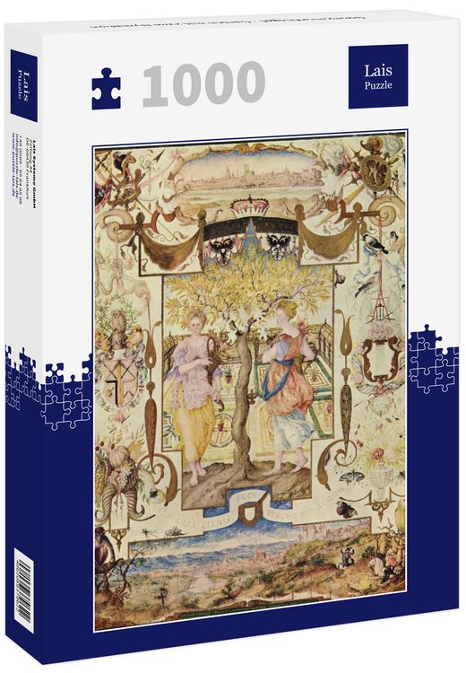 Produktbild: Lais Puzzle Georg Hoefnagel - Garten mit zwei Nymphen 1000 Teile