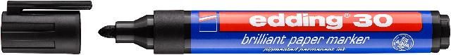 Produktbild: Edding 30 Pigmentmarker brillant 1,5-3 mm schwarz