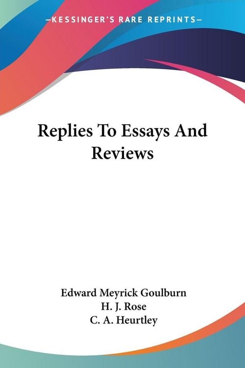 Produktbild: Replies To Essays And Reviews