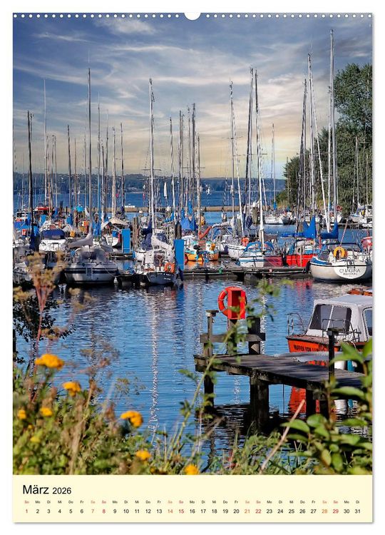Produktbild: Flensburg - so bezaubernd (hochwertiger Premium Wandkalender 2026 DIN A2 hoch), Kunstdruck in Hochglanz
