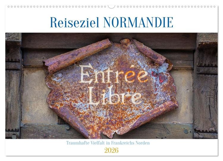 Produktbild: Reiseziel Normandie (Wandkalender 2026 DIN A2 quer), CALVENDO Monatskalender