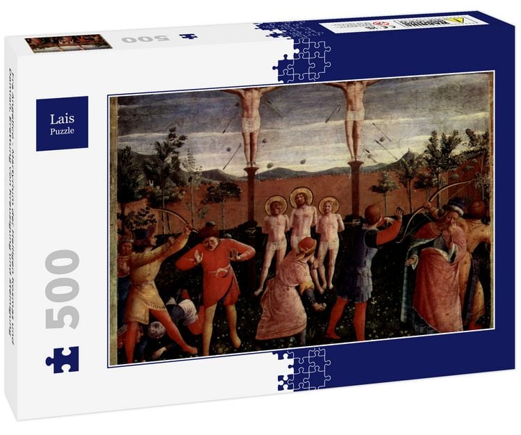Produktbild: Lais Puzzle Fra Angelico - Martyrium der Heiligen Kosmas und Damian, Erettung von Kreuzigung und Steinigung 500 Teile