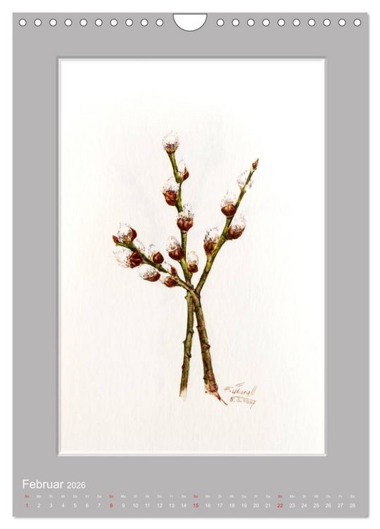 Produktbild: Alpenblumen Aquarelle aus Tirol (Wandkalender 2026 DIN A4 hoch), CALVENDO Monatskalender