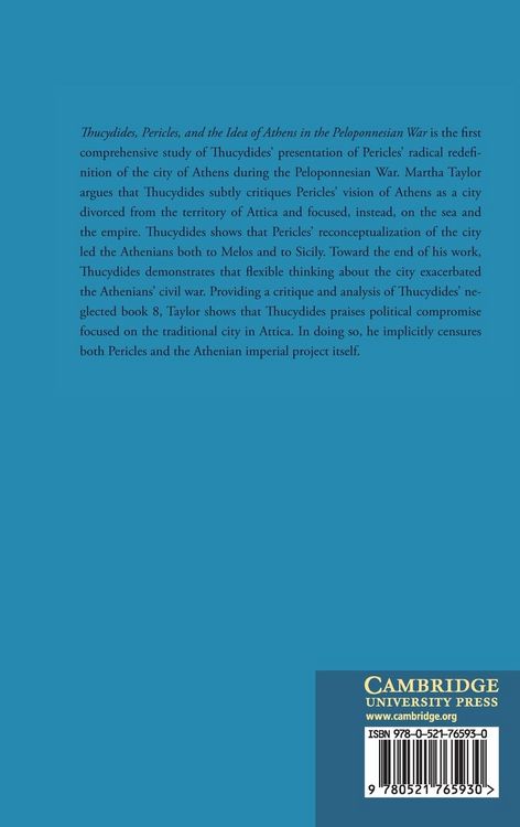 Produktbild: Thucydides, Pericles, and the Idea of Athens in the Peloponnesian War
