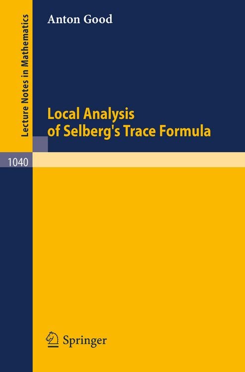 Produktbild: Local Analysis of Selberg's Trace Formula