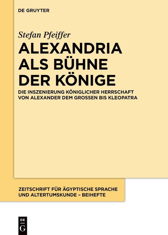 Produktbild: Alexandria als B&uuml;hne der K&ouml;nige